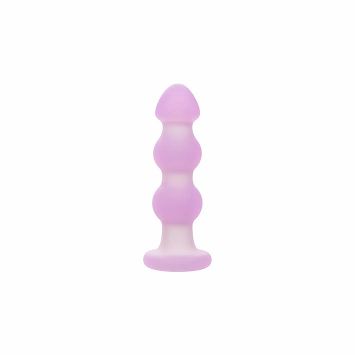 Lavender Haze Vibrating Beaded Butt Plug