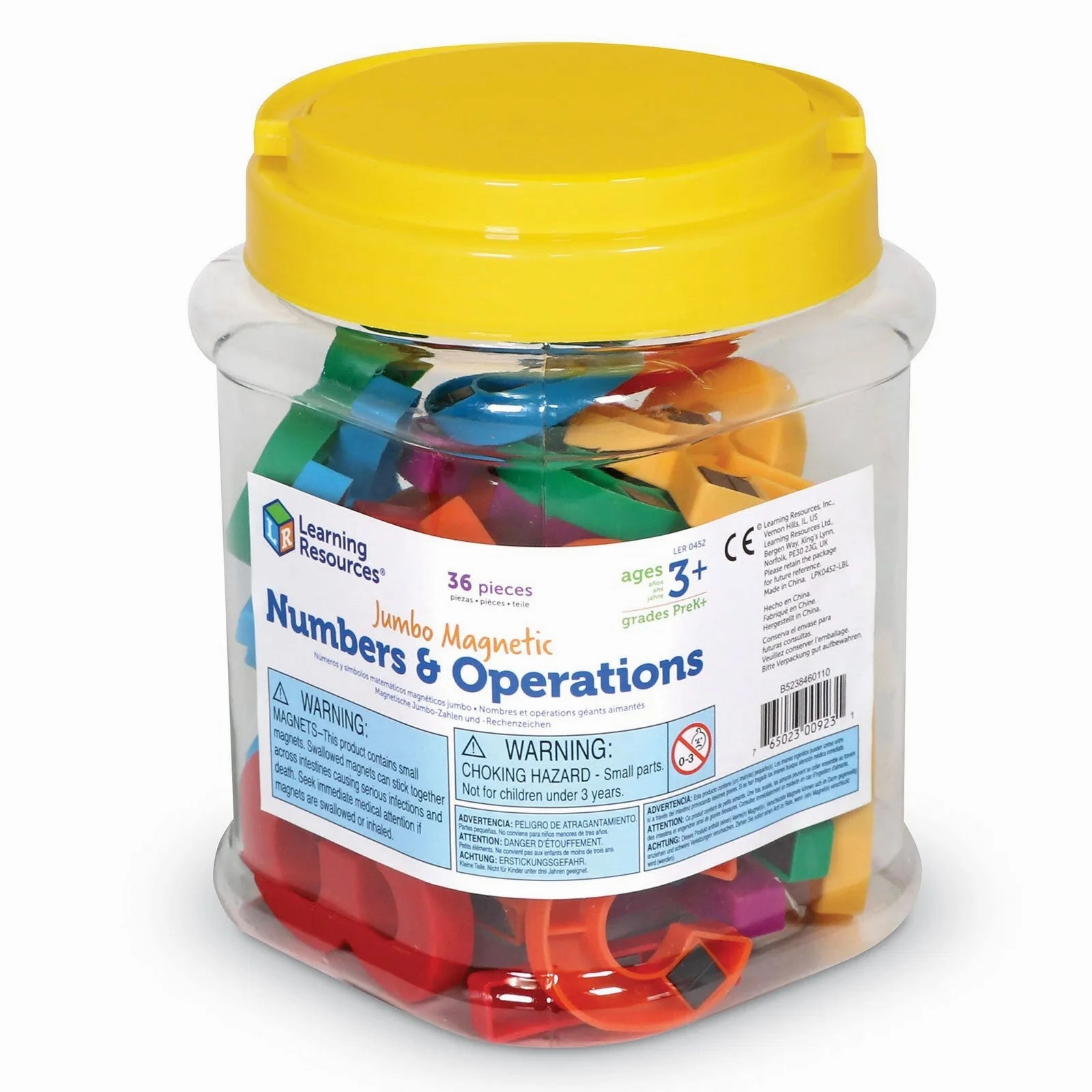 Learning Resources Jumbo Magnetic Numbers & Operations 36 pcs