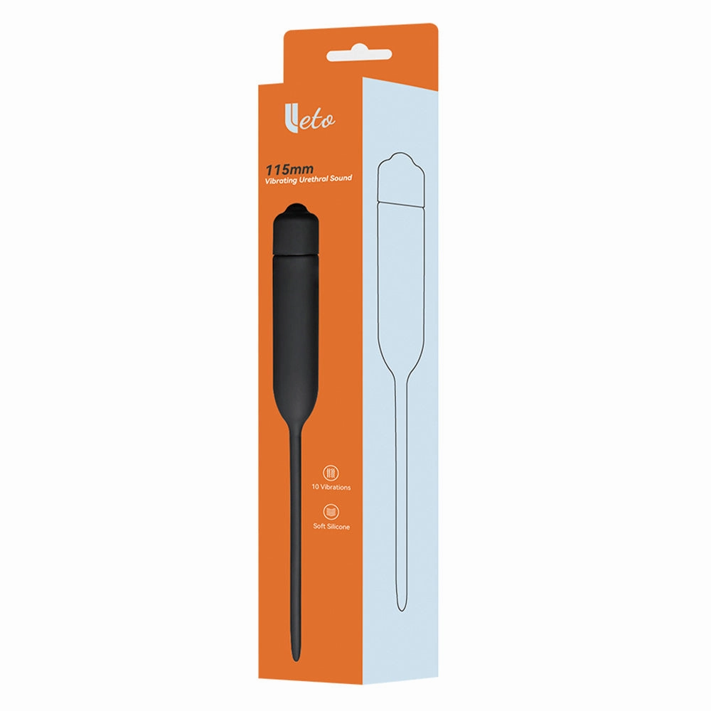 Leto 115mm Vibrating Silicone Urethral Sound