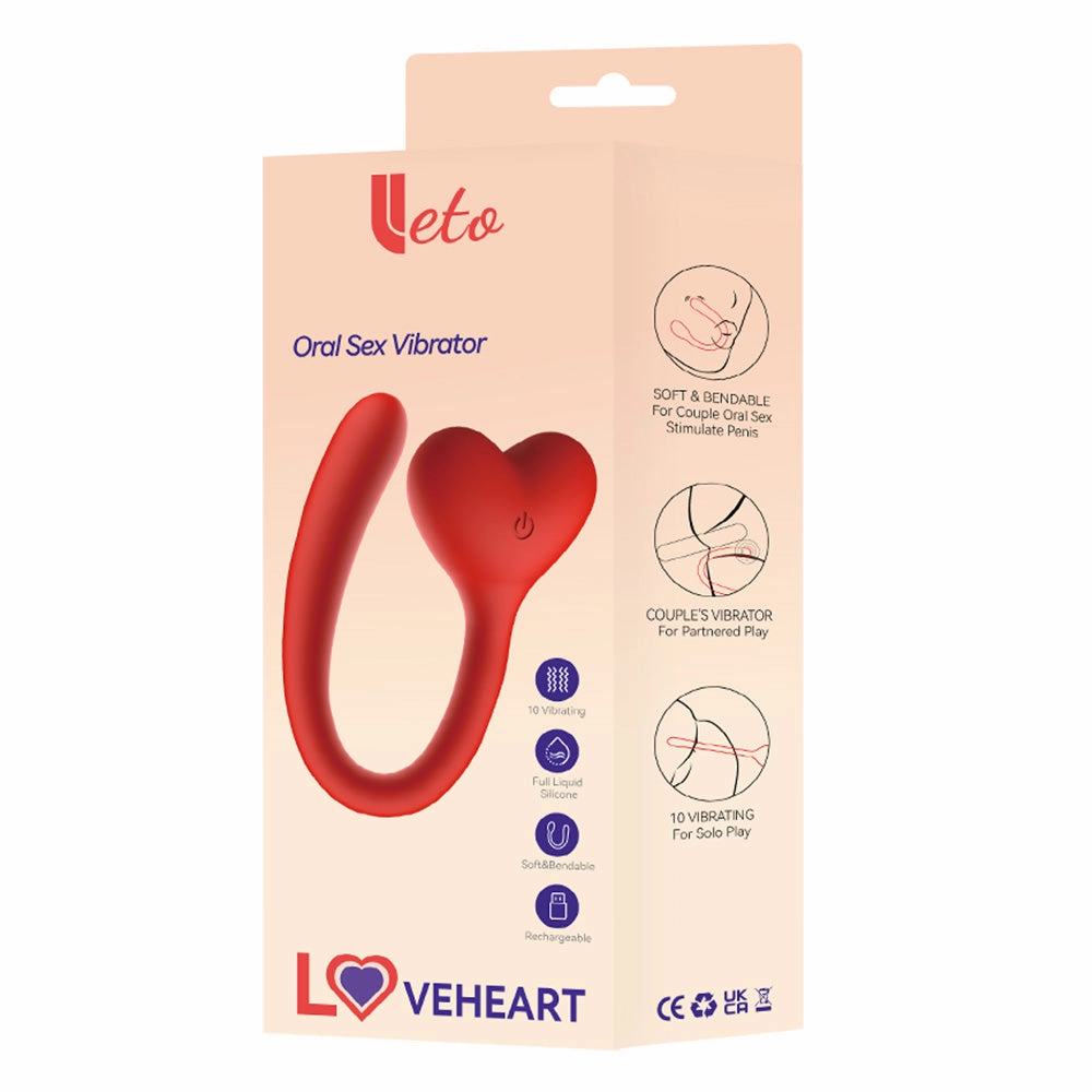 Leto Loveheart Flexible Oral Sex Couples Vibrator