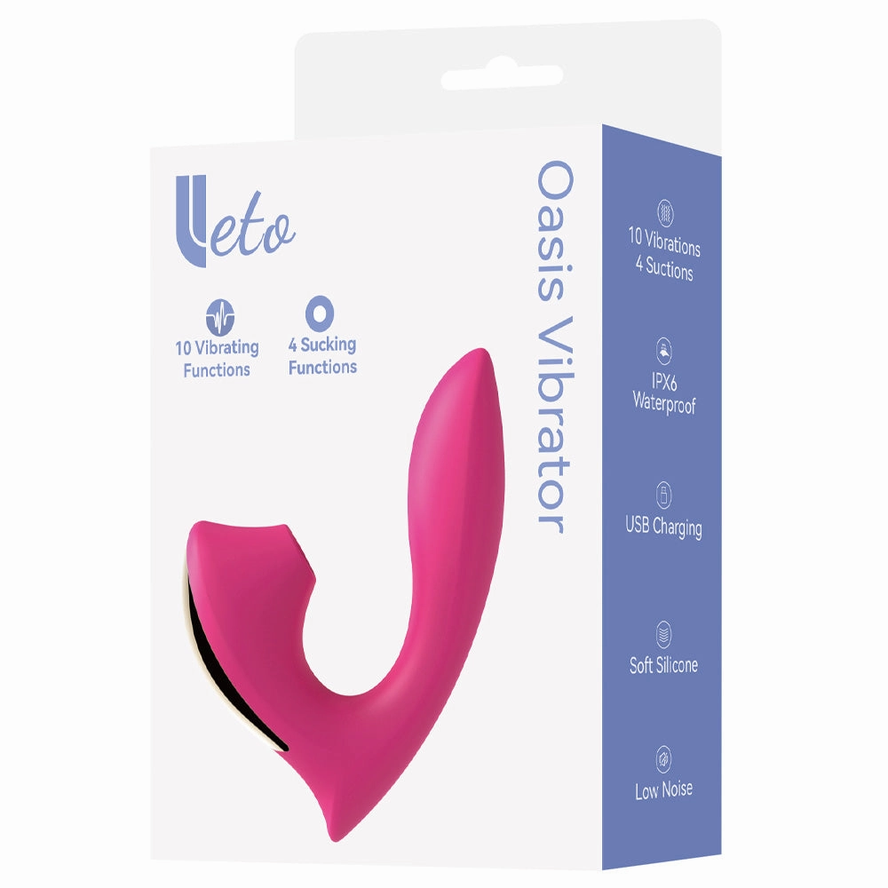 Leto Oasis G-Spot & Clitoral Suction Vibrator