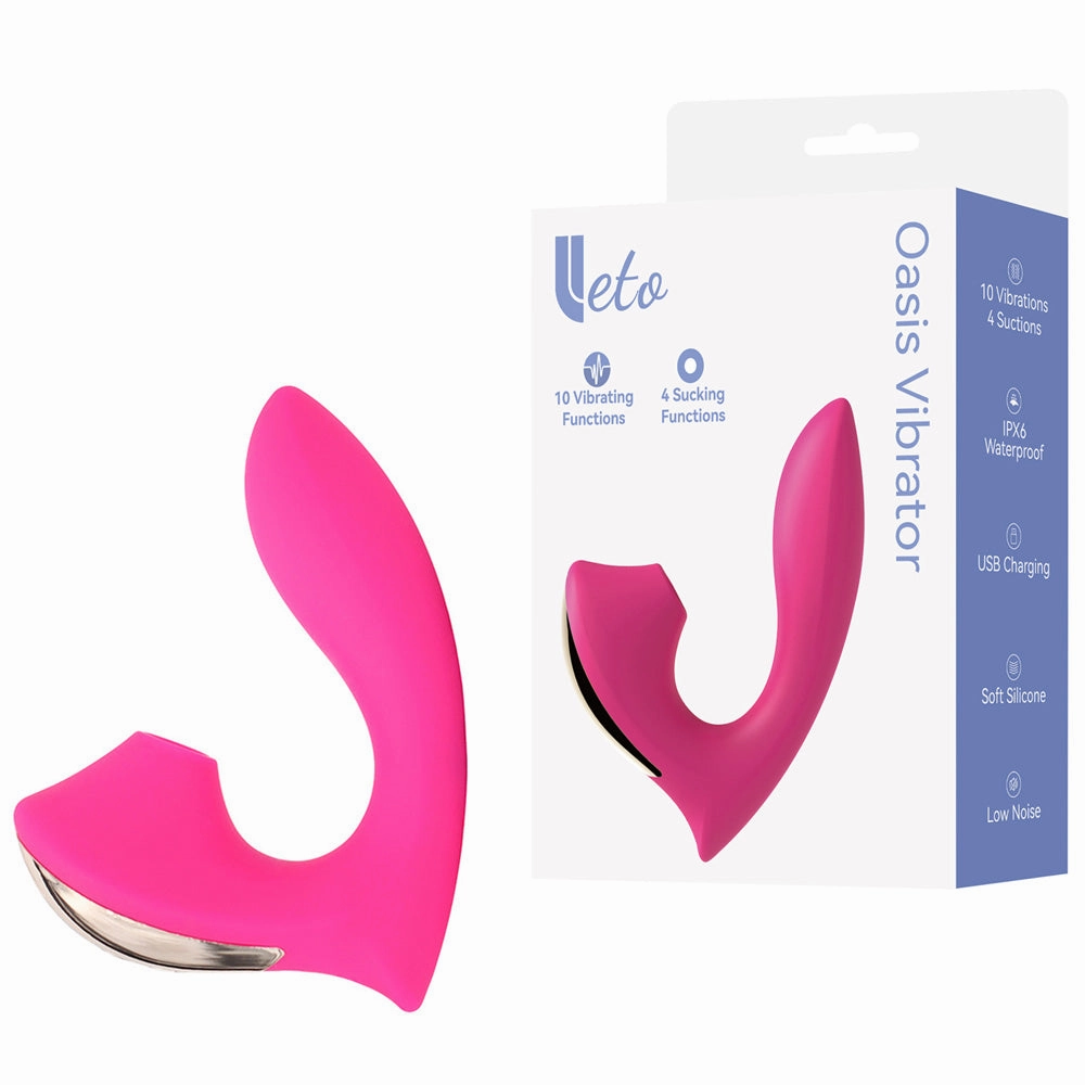 Leto Oasis G-Spot & Clitoral Suction Vibrator