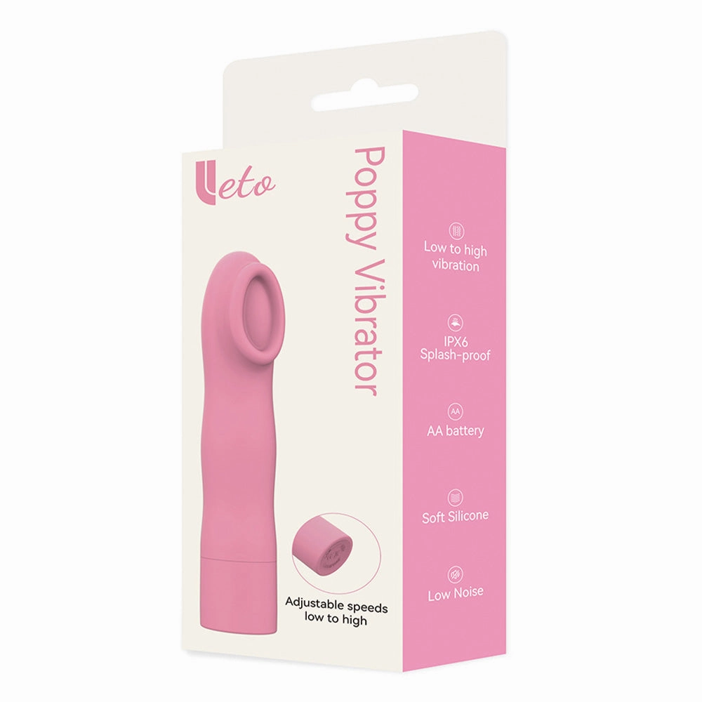 Leto Poppy Multispeed Ridged Ring Mini Vibrator