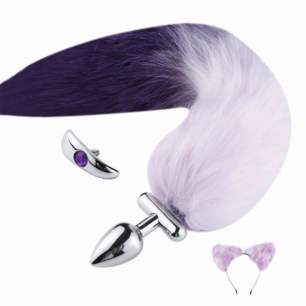 Leto Poseable Furry Tail Metal Butt Plug & Ears Kit