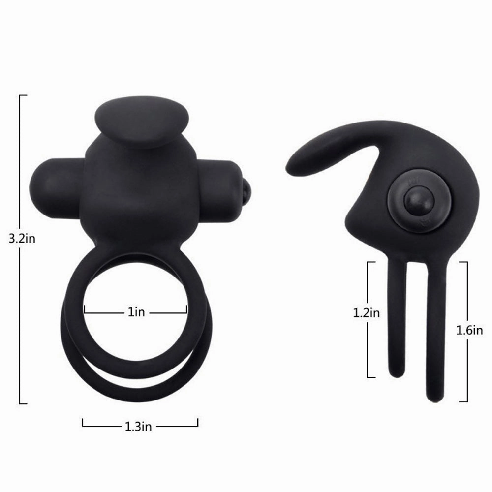 Leto Vibrating Tongue Dual Cock & Ball Ring