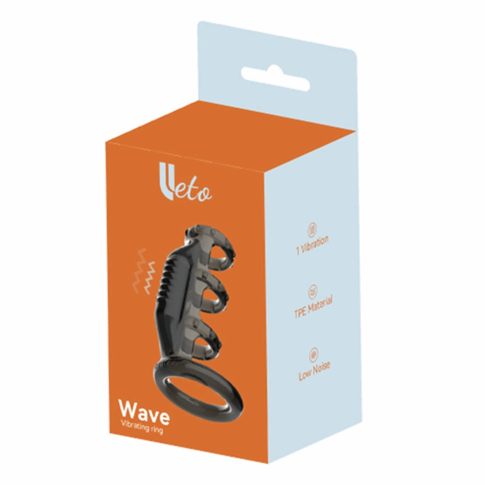 Leto Wave Vibrating Cock & Ball Ring Penis Sleeve