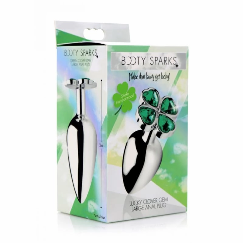 Lucky Clover Gem Anal Plug - Large