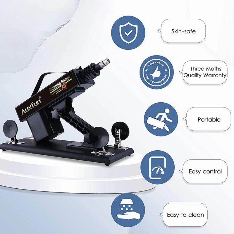 Lurevibe - Automatic Sex Machine Sex Toys Love Machine Device Gun with 6 Attachments