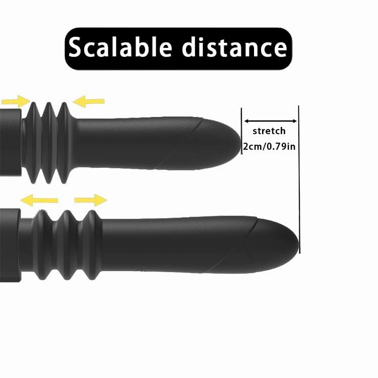 Lurevibe - Woman Telescopic Vibrator Men G Spot Anal Pussy Dildo Toy