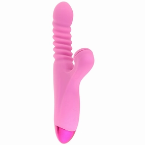 Luxe Nova Thrusting & Throbbing Rabbit Vibe in Pink