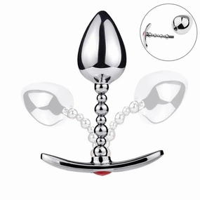Metal Anal Beads Butt Plug for Sex Game