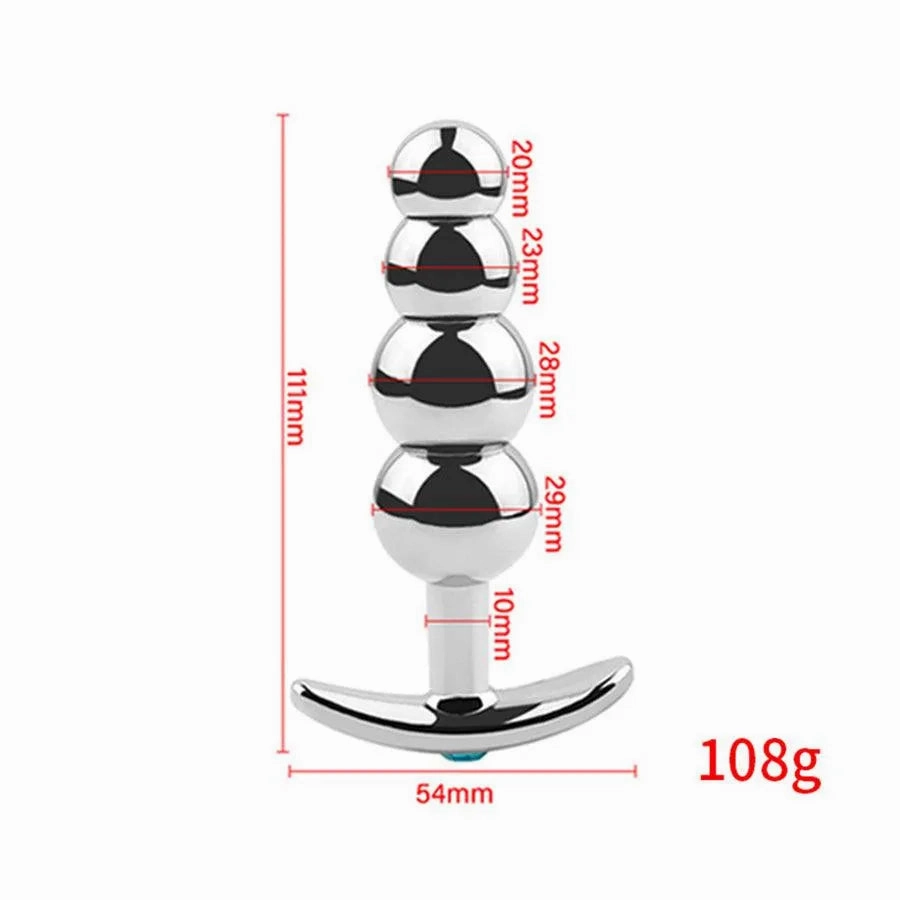 Metal Anal Beads Toy for Sex Game
