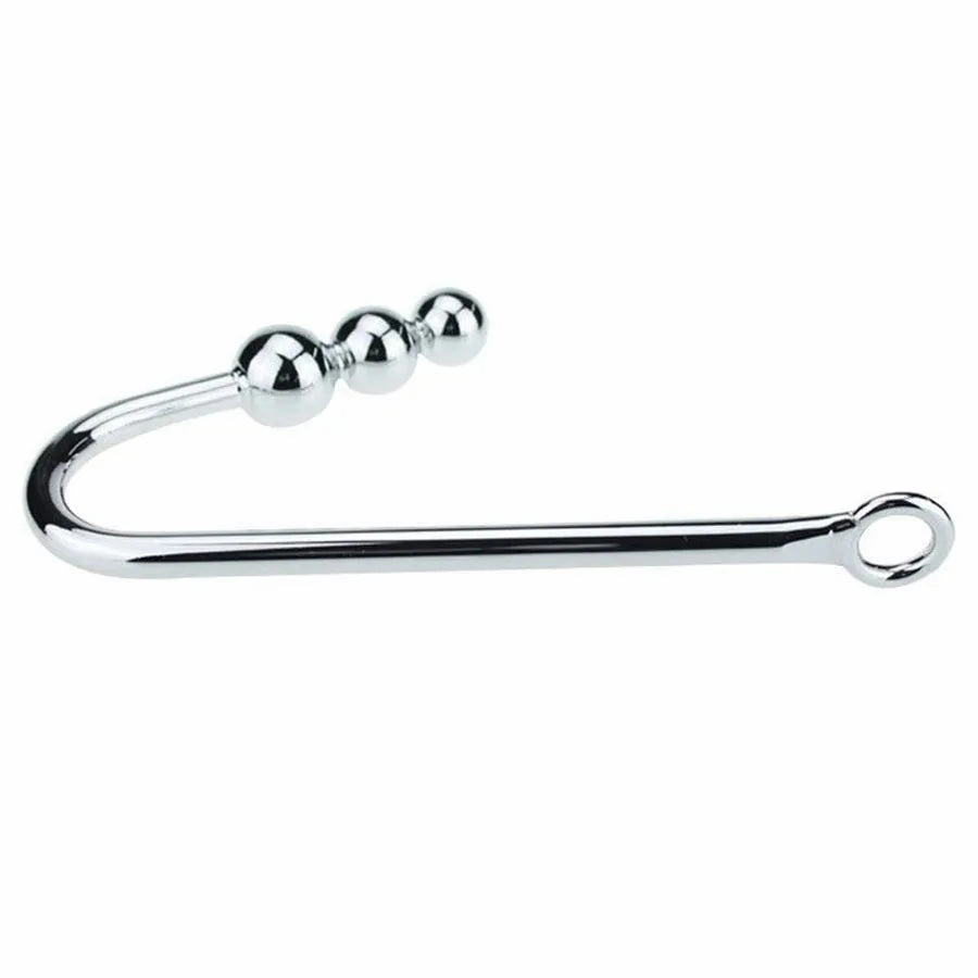 Metal Anal Hook with 3 Balls