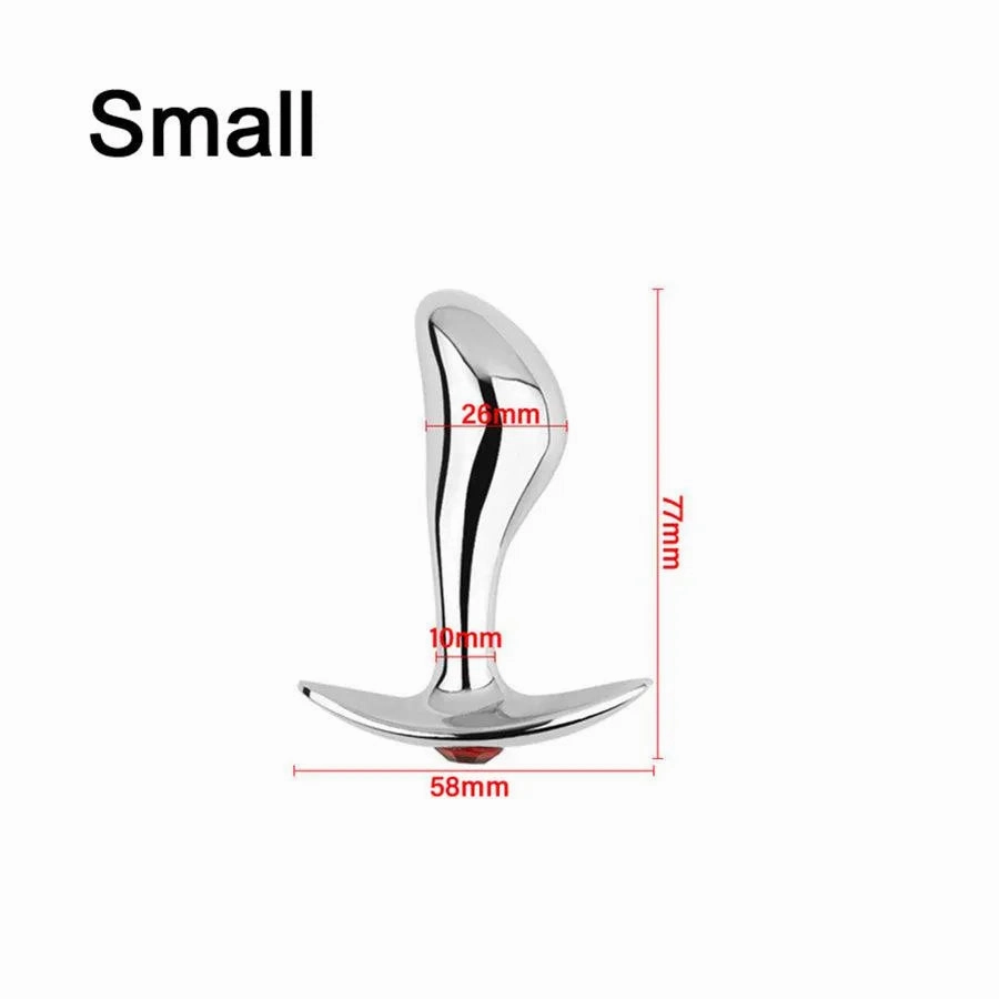 Metal Butt Plug for Anal Sex Game