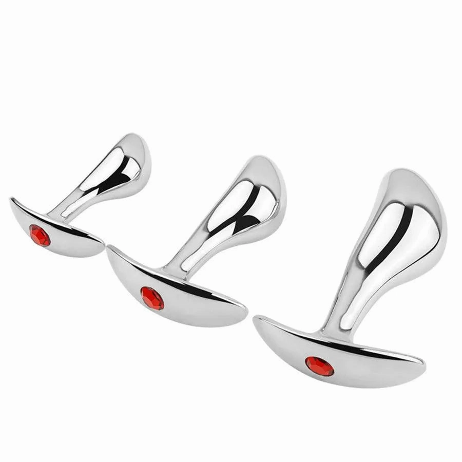 Metal Butt Plug for Anal Sex Game