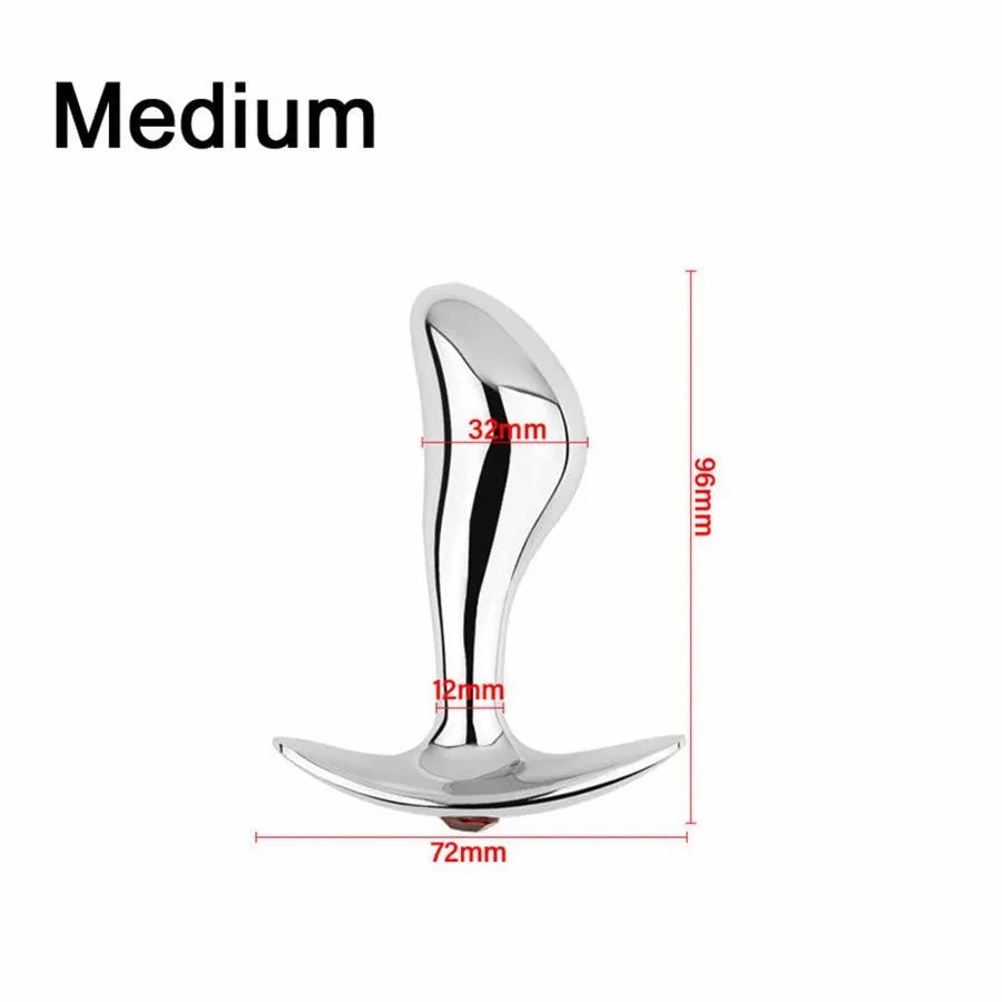 Metal Butt Plug for Anal Sex Game