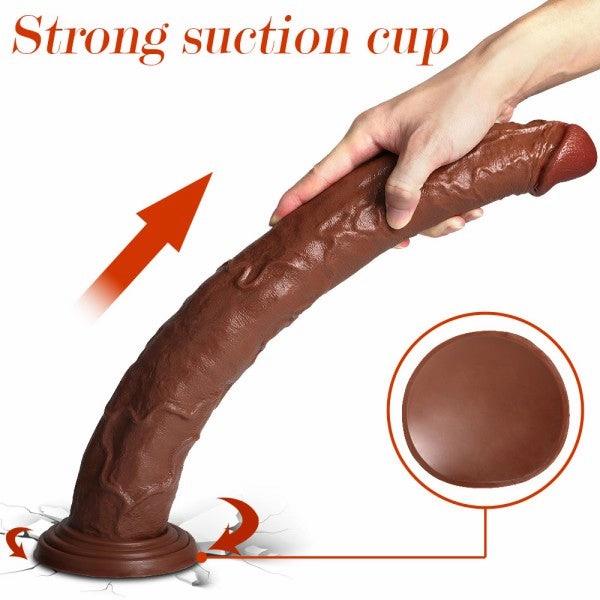 Morti Realistic Dildo 18" Pluse Size Thick Dildos Anal Dildo Toy with Suction Cup Adult Sex Toys 【US Stock Available Only】