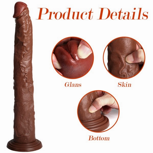 Morti Realistic Dildo 18" Pluse Size Thick Dildos Anal Dildo Toy with Suction Cup Adult Sex Toys 【US Stock Available Only】