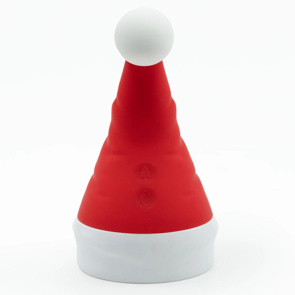 Naughty Santa Hat Christmas Rolling Pearl Clitoral Vibrator