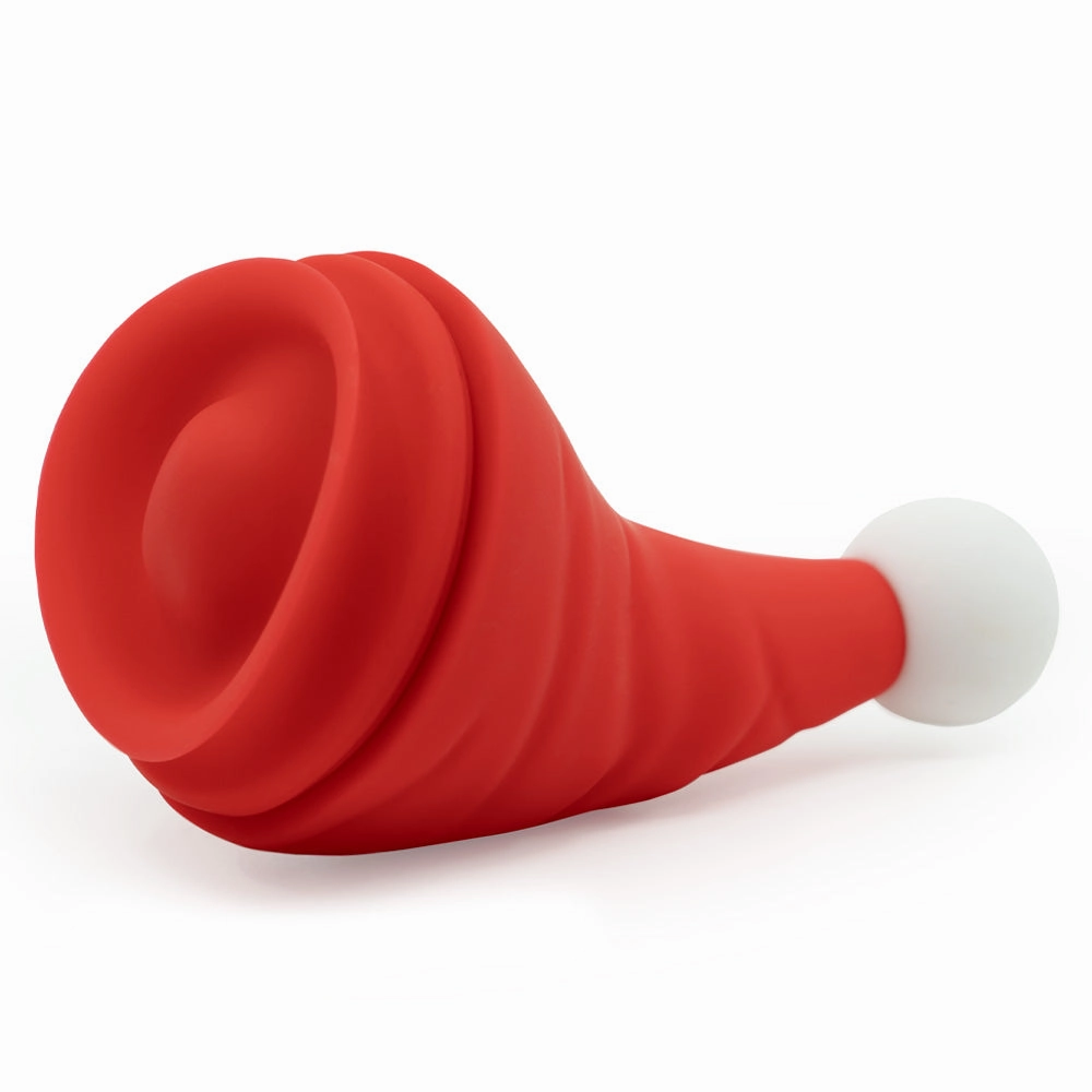 Naughty Santa Hat Christmas Rolling Pearl Clitoral Vibrator