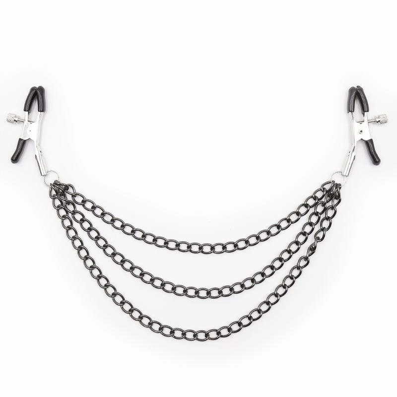 Nipple Clamps - Triple Chain Alligator Type Nipple Clamps