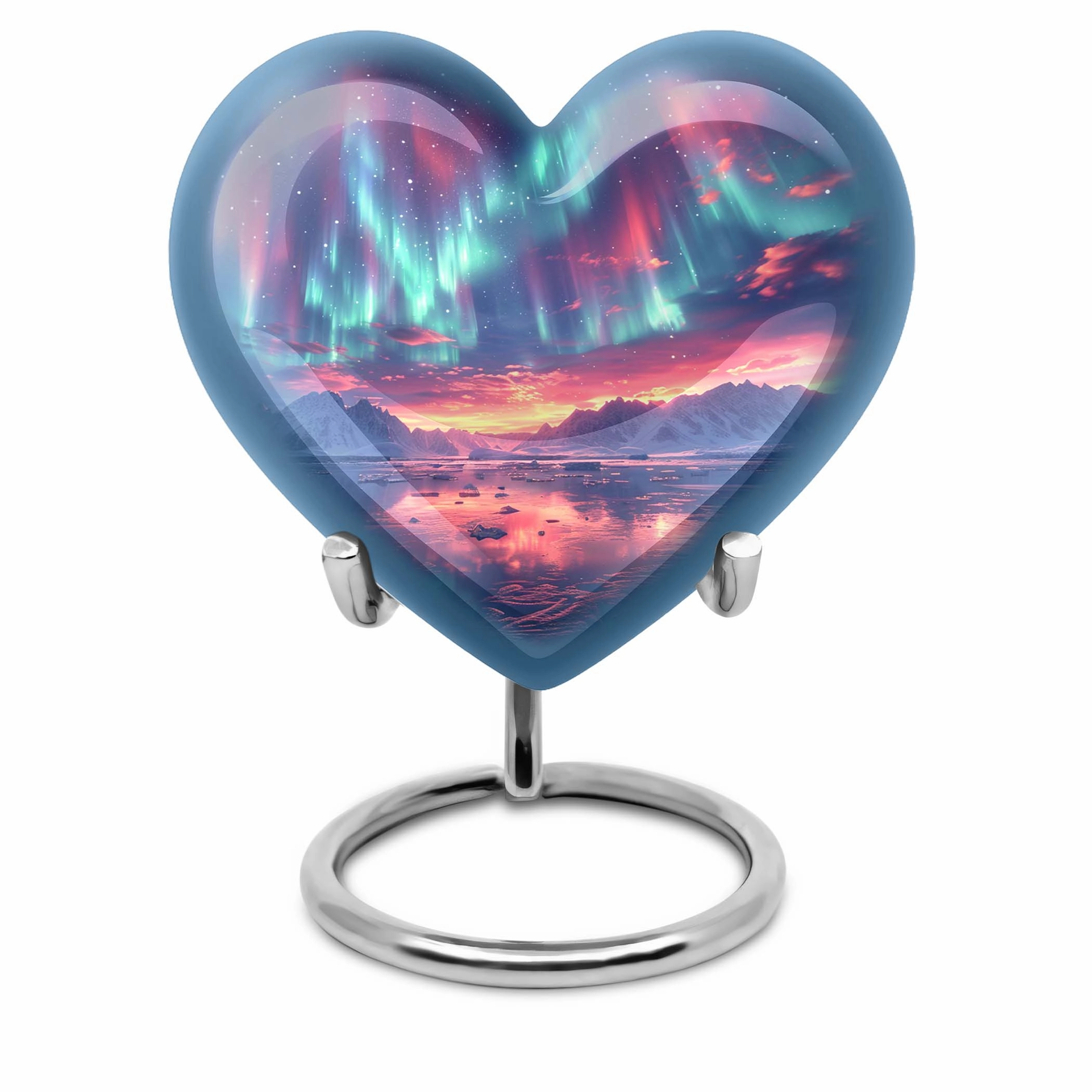 Northern Lights Cremation Urn - Symbolic Memorial Tribute for Men