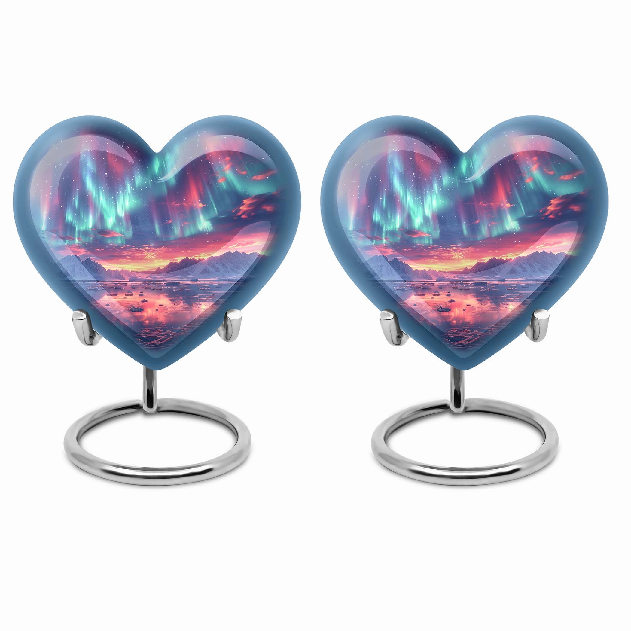 Northern Lights Cremation Urn - Symbolic Memorial Tribute for Men