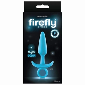 NS Novelties - Firefly Glow In Color Prince Anal Plug Small (Blue)