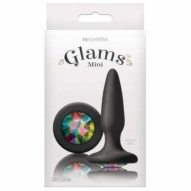 NS Novelties - Glams Mini Rainbow Gem Anal Plug (Black)