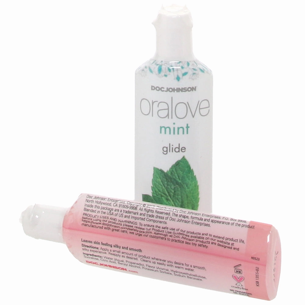 Oralove Delicious Duo Lickable Lubes in Strawberry & Mint