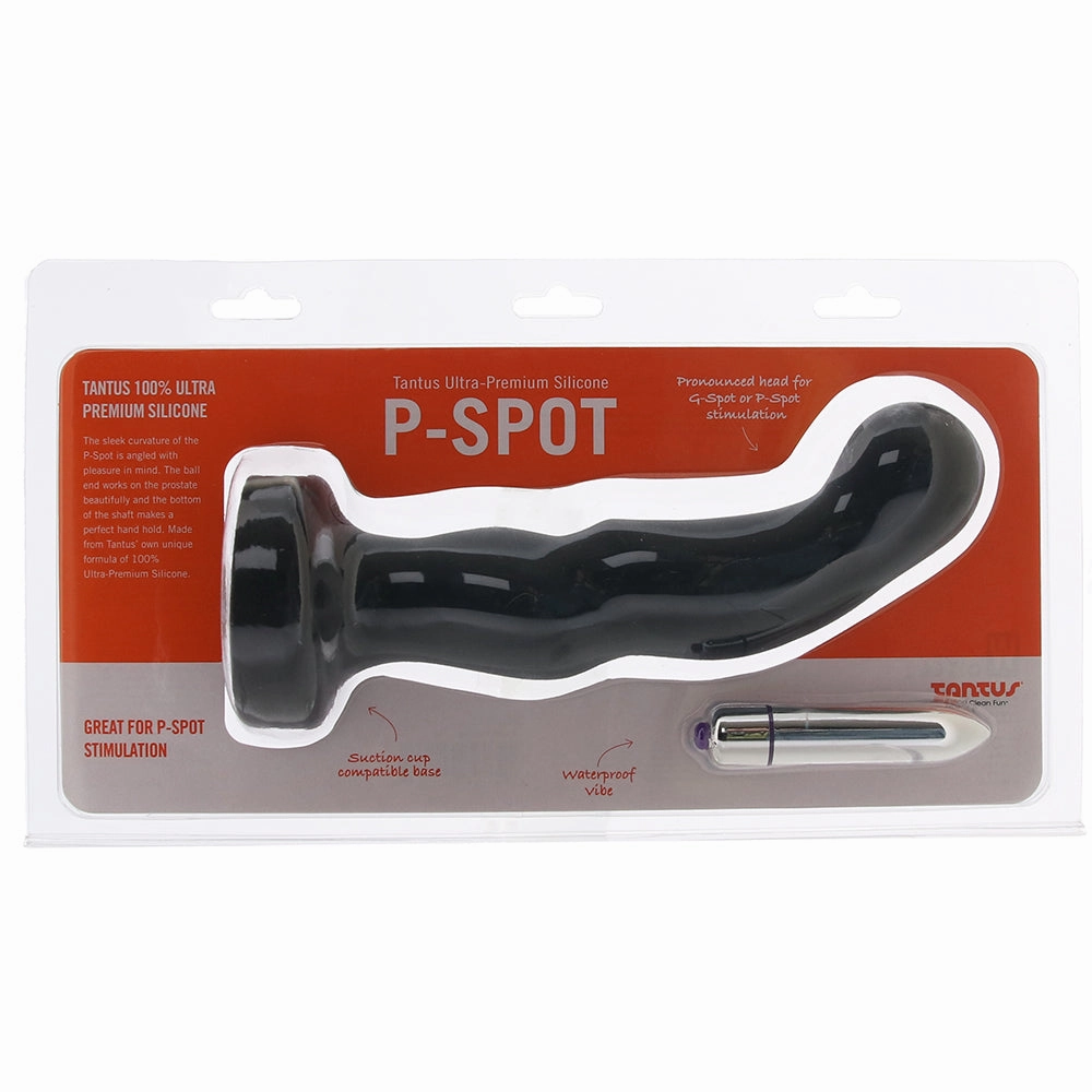 P-Spot Vibrating Dildo in Black