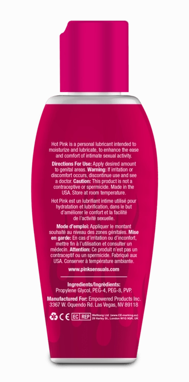 Pink - Hot Pink Gentle Warming Lubricant for Woman