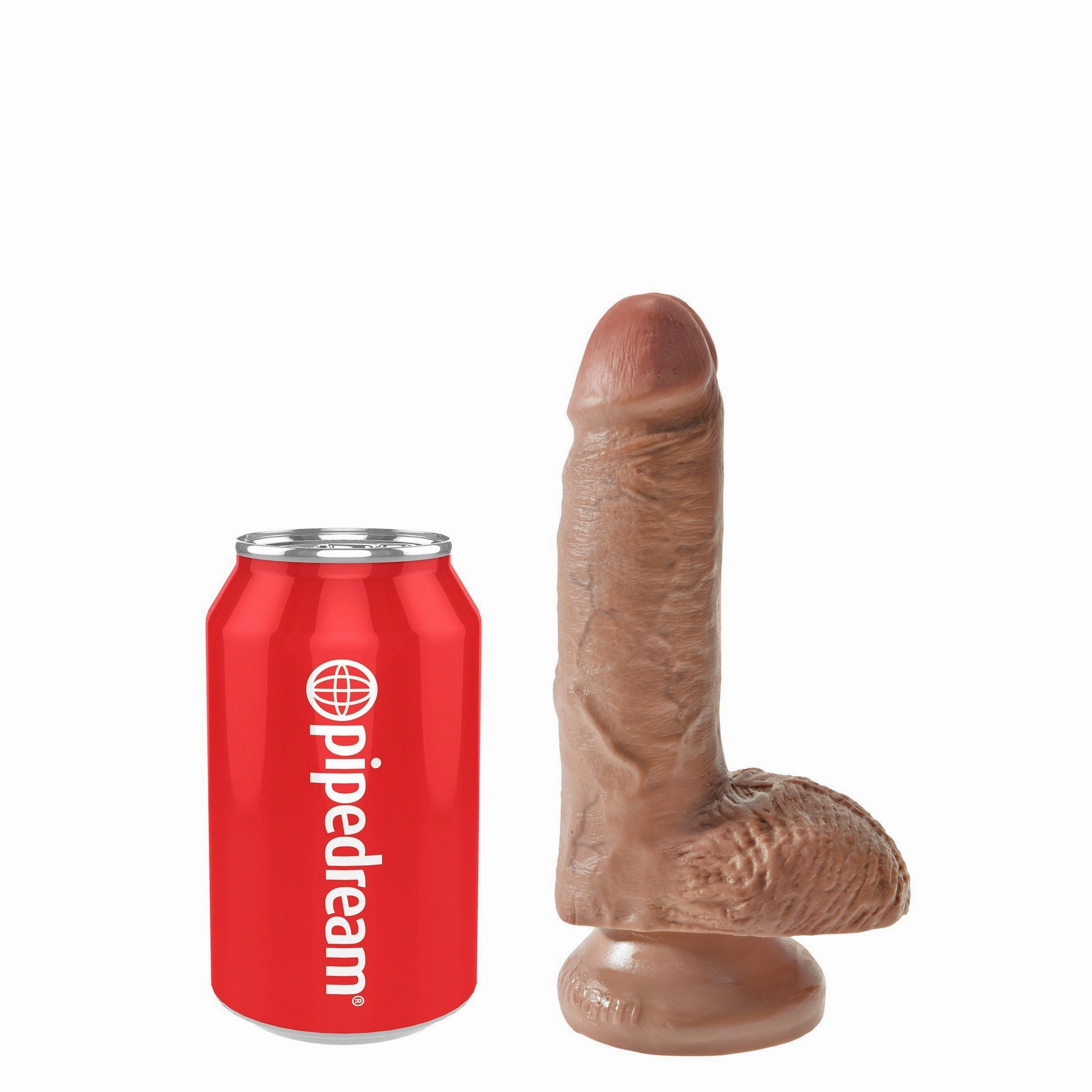 Pipedream - King Cock 7" Cock with Balls (Brown)