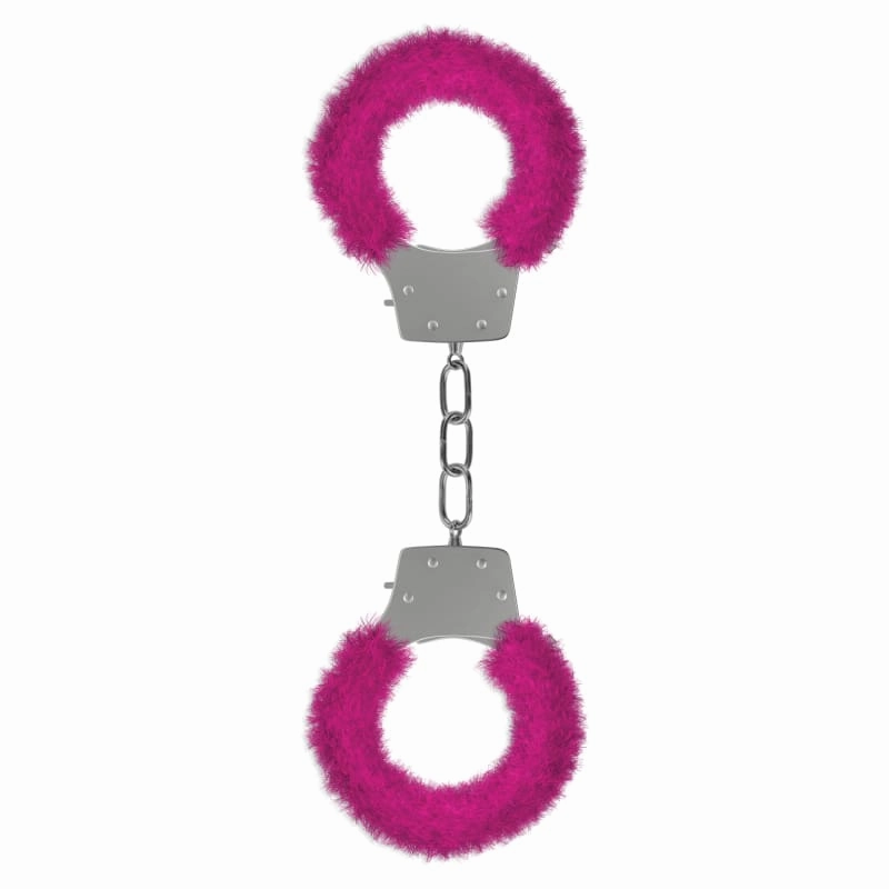 Pleasure Furry Handcuffs - Pink