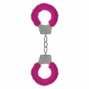 Pleasure Furry Handcuffs - Pink