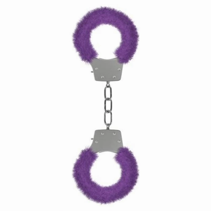 Pleasure Handcuffs Furry - Purple