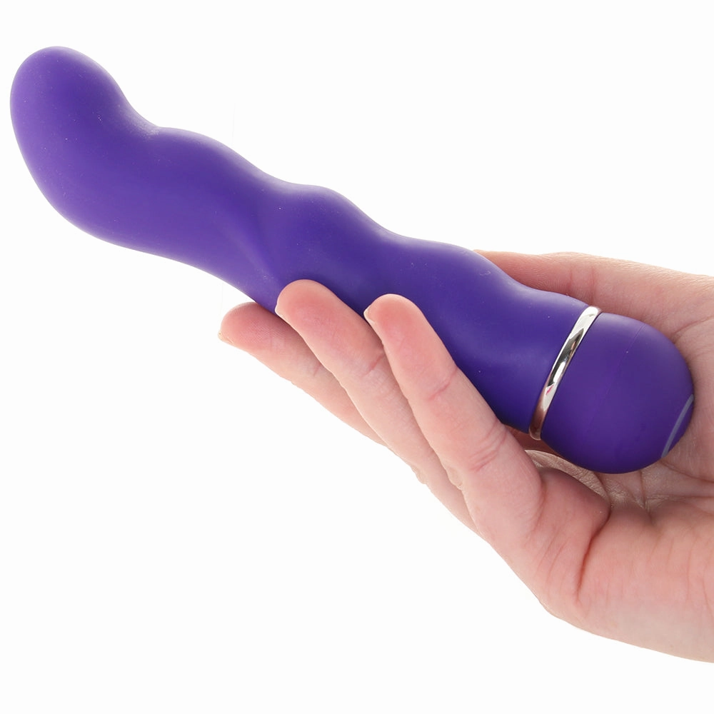 Posh Silicone Ripple Vibe in Purple
