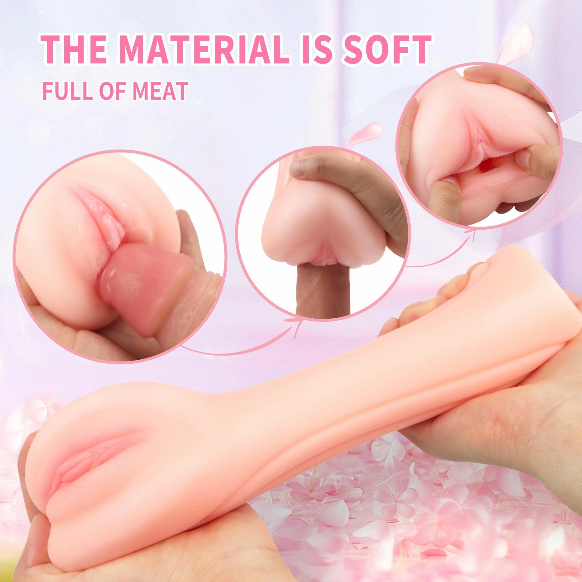 Propinkup Pink Realistic Pocket Pussy Silvia toys Male Masturbator