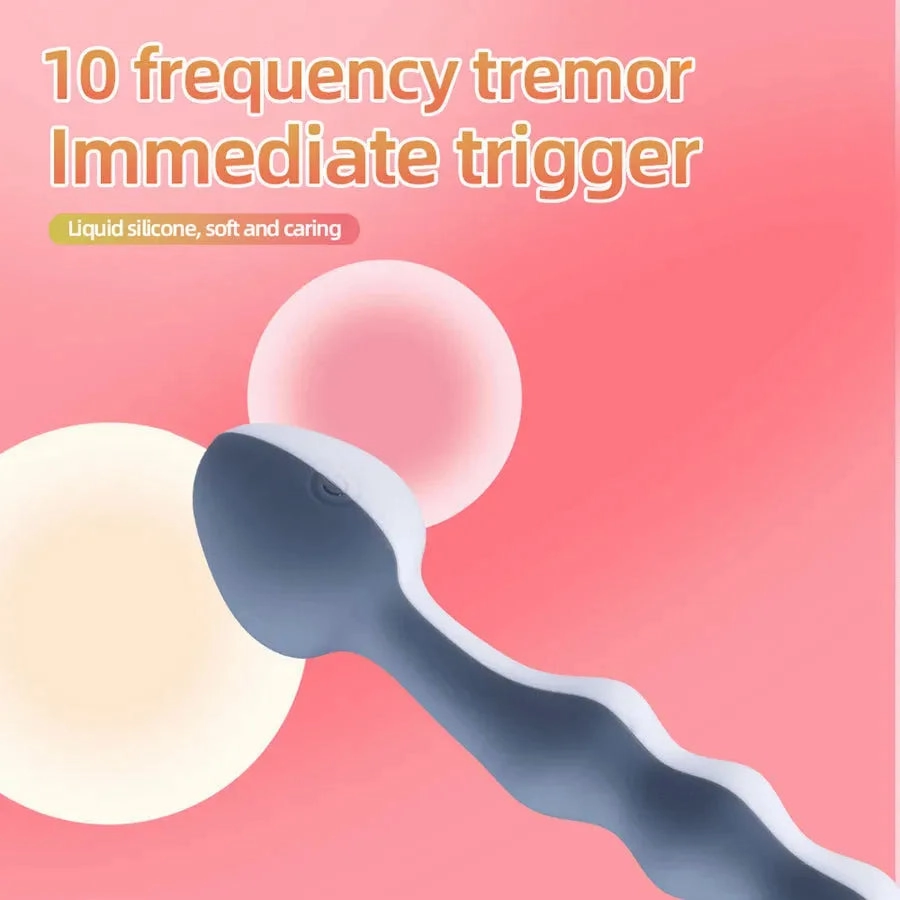 Pure Silicone G-spot Beads Vibrator