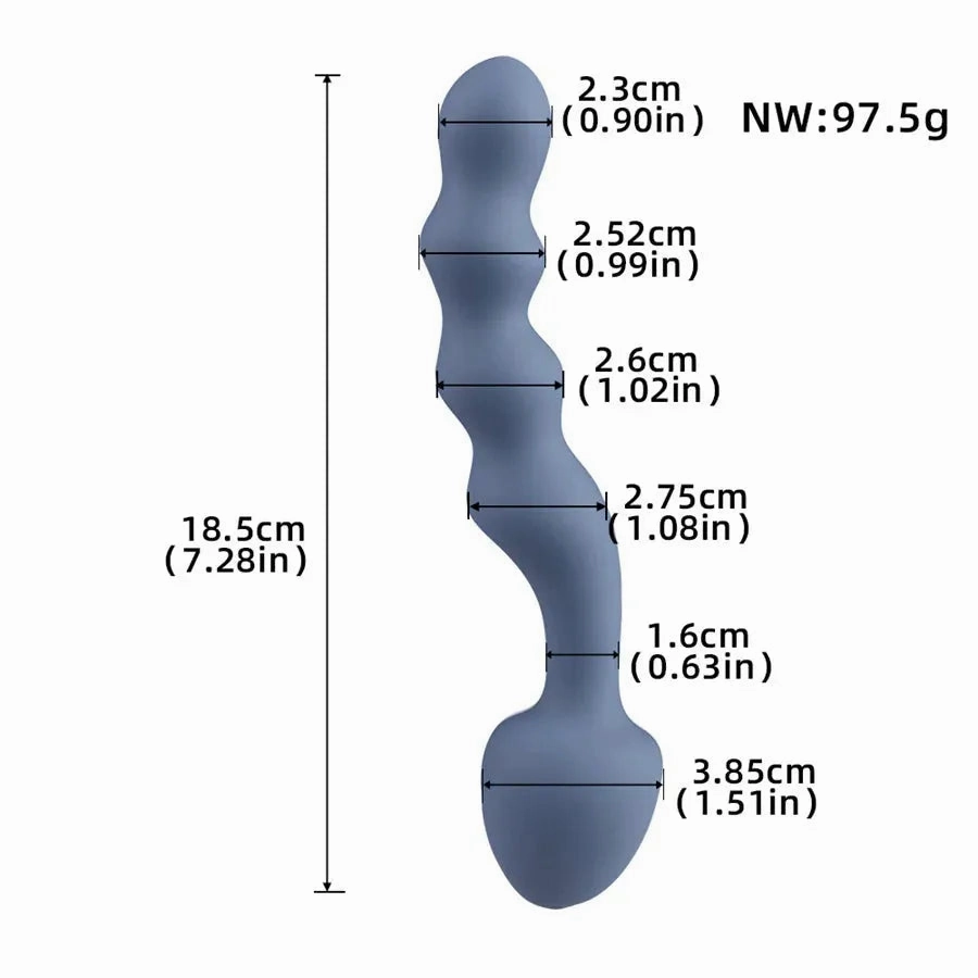 Pure Silicone G-spot Beads Vibrator