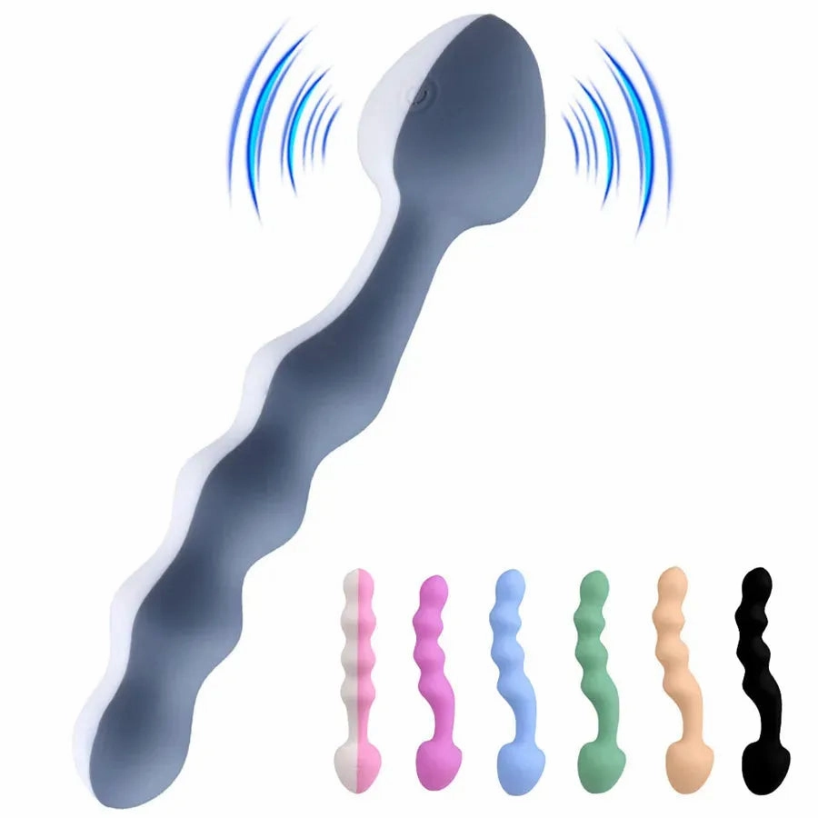 Pure Silicone G-spot Beads Vibrator