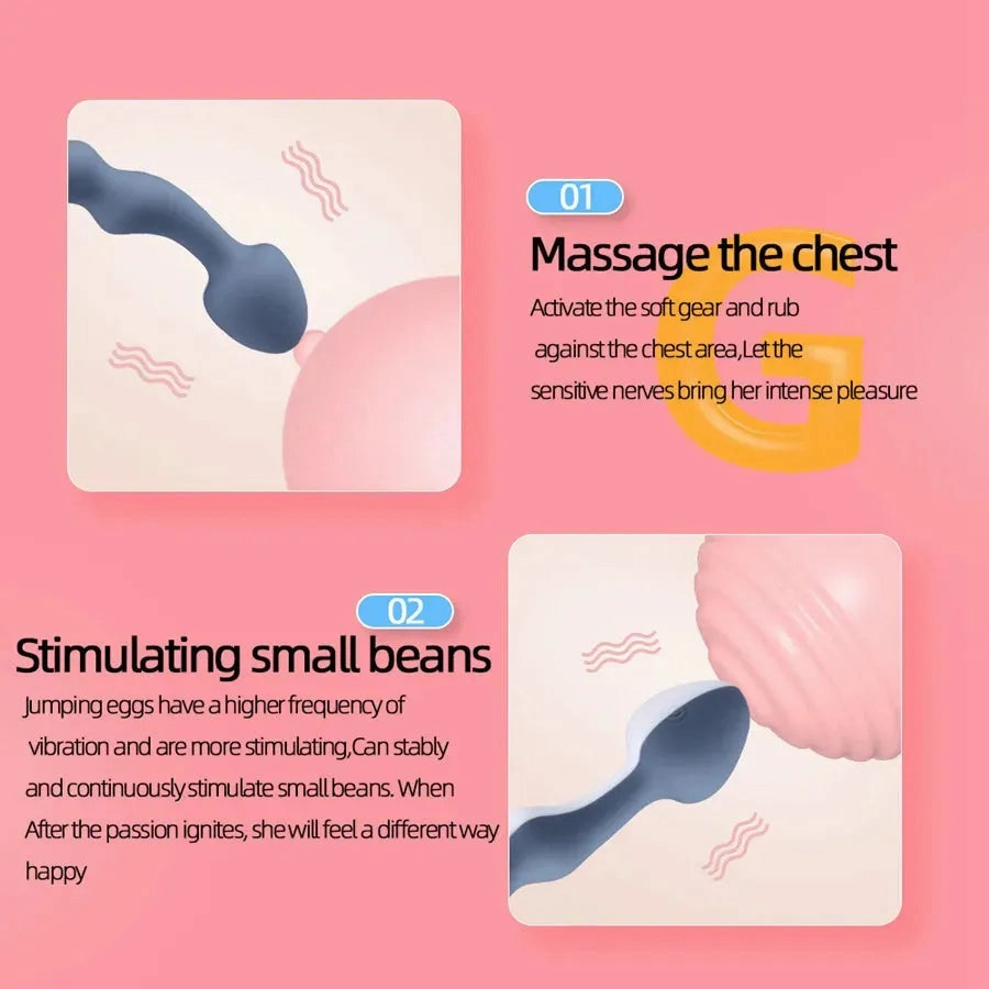 Pure Silicone G-spot Beads Vibrator
