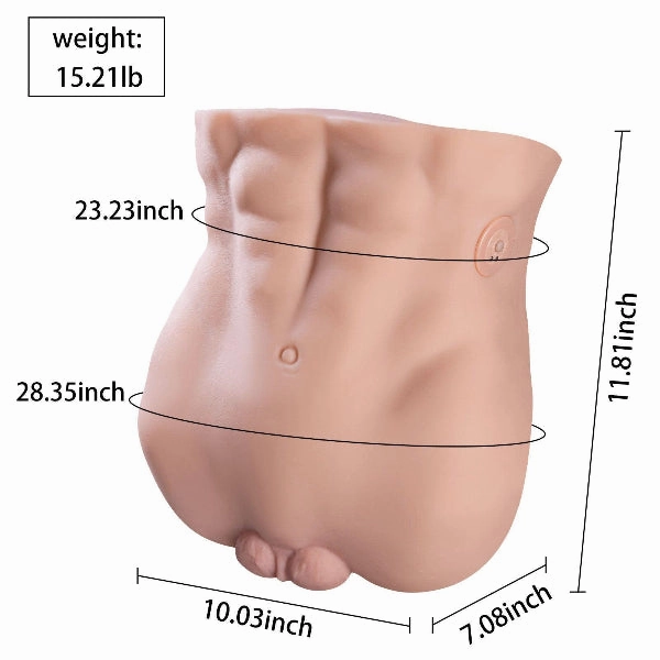 Realistic Anal Sex Doll with Suction Function 15.2lb Shemale Butt Homo Sex Toys 【US Stock Available Only】