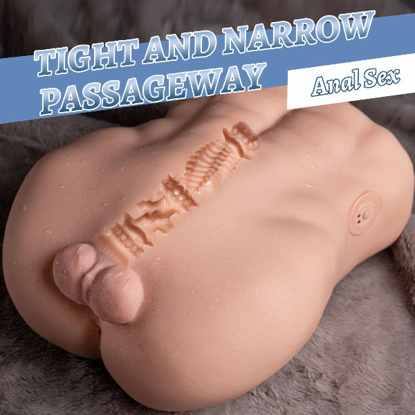Realistic Anal Sex Doll with Suction Function 15.2lb Shemale Butt Homo Sex Toys 【US Stock Available Only】