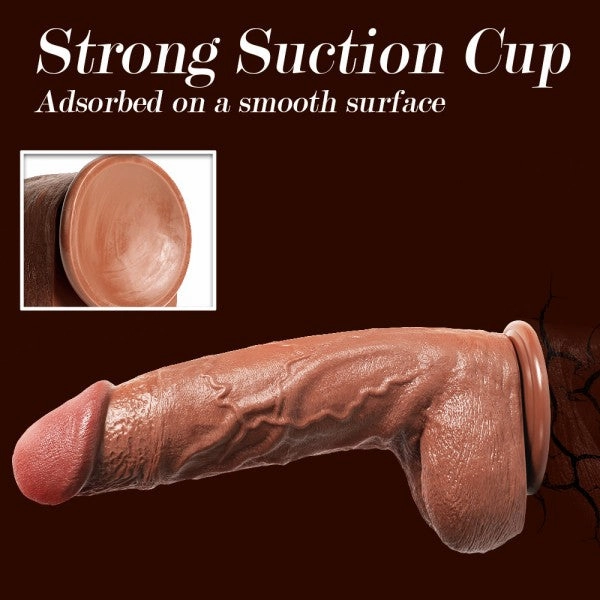 Realistic Huge Dildo 13.4" Damon Thick Dildos with Suction Cup Adult Sex Toy 【US Stock Available Only】