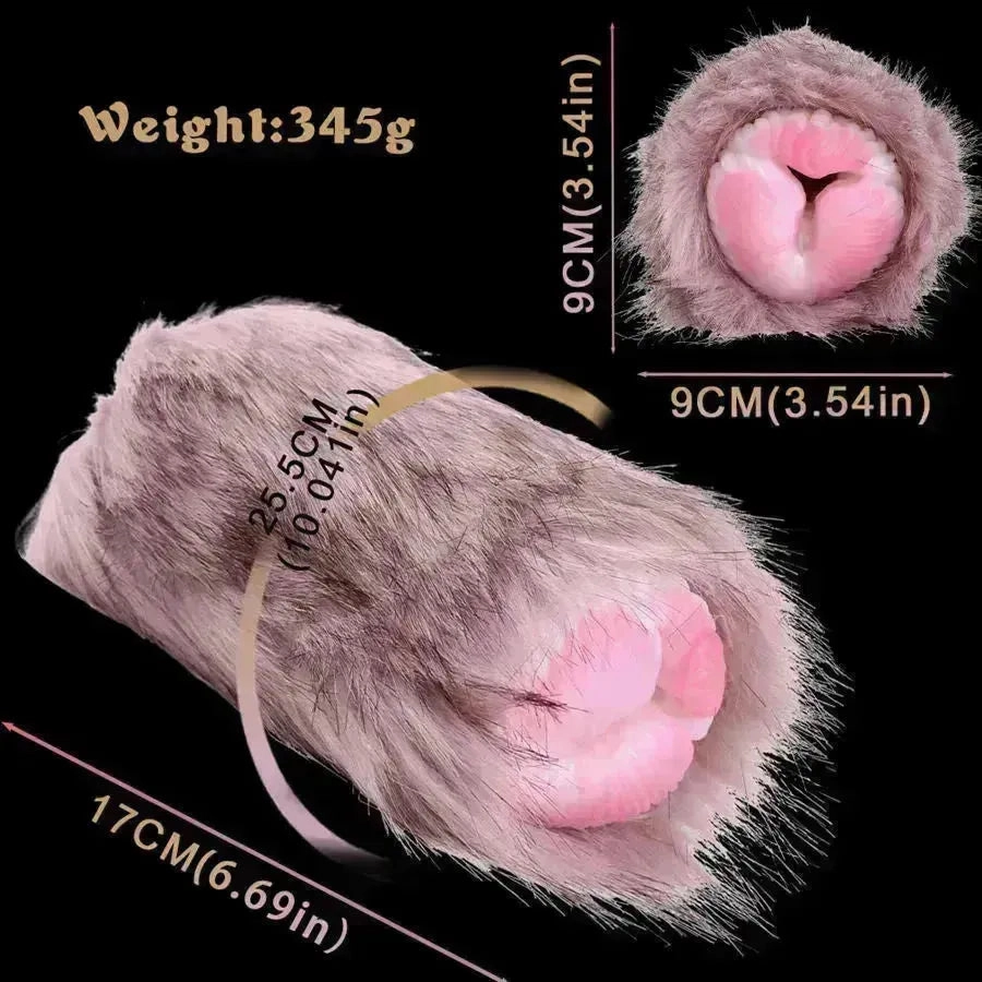 Realistic Plush Dog Pussy Toy