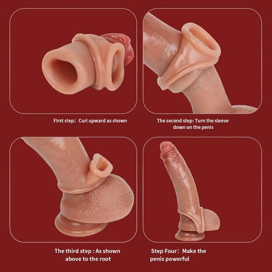 Realistic Silicone Male Dick Sleeve