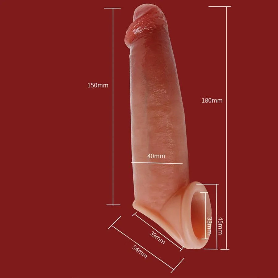 Realistic Silicone Male Dick Sleeve