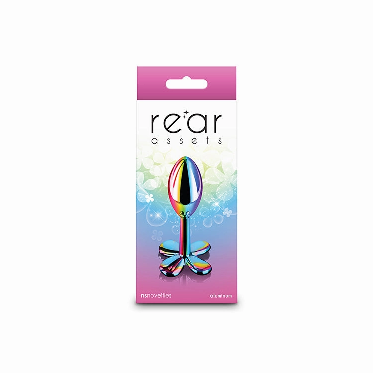 Rear Assets Rainbow Clover Metal Butt Plug
