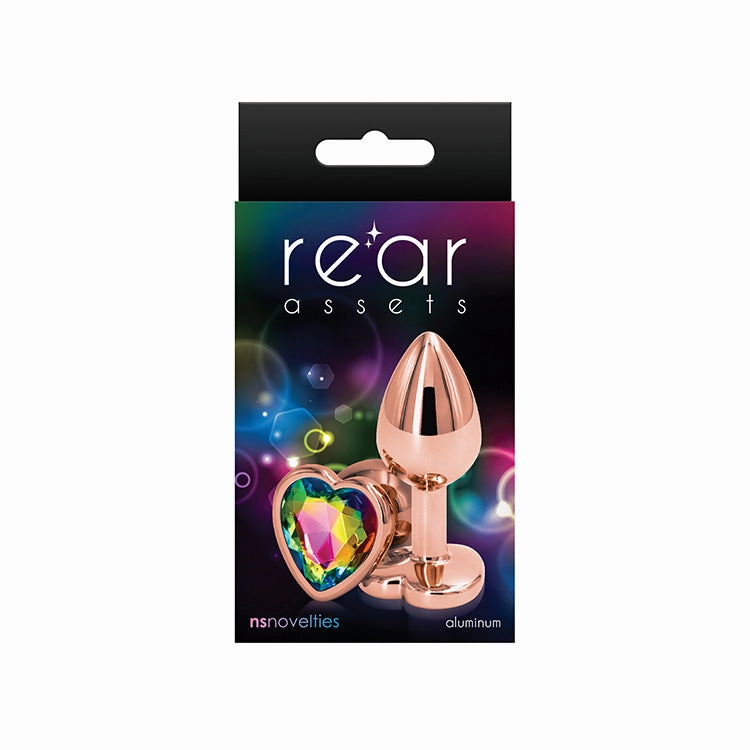 Rear Assets Rose Gold Heart Butt Plug